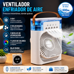 Ventilador 3 en 1 – Aire Frío, Humidificador y Luz LED